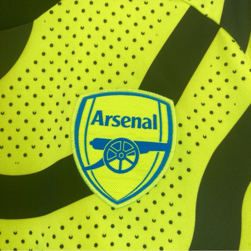 Arsenal Adidas Emirates jersey M Fly Better Visit Rwanda Champions League Yellow - Picture 6 of 13